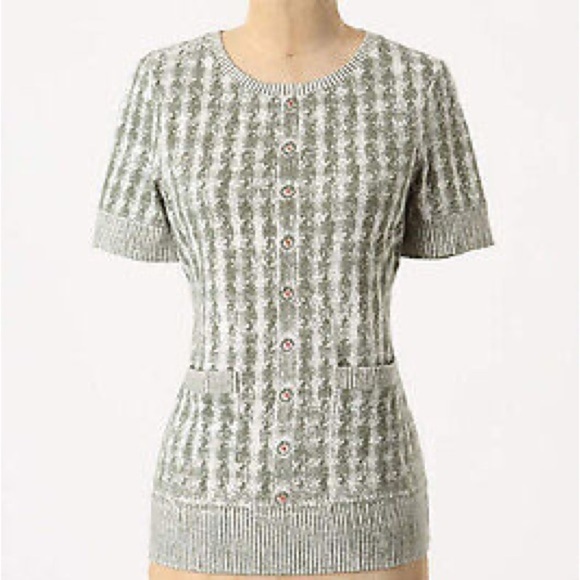 NWT Pilcro and the Letterpress for Anthropologie Short Sleeve Round Neck - Picture 1 of 7